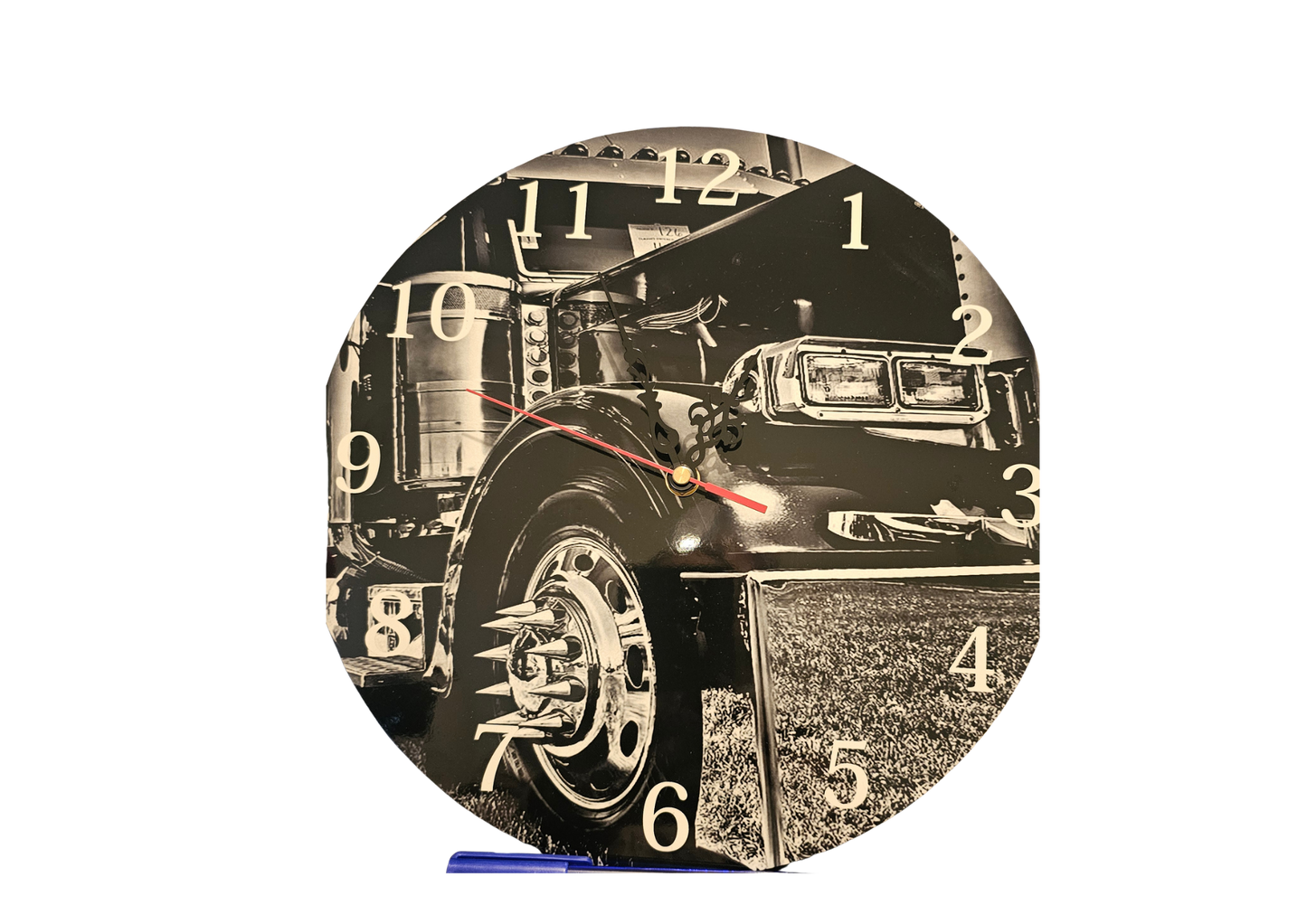 Black and white truck