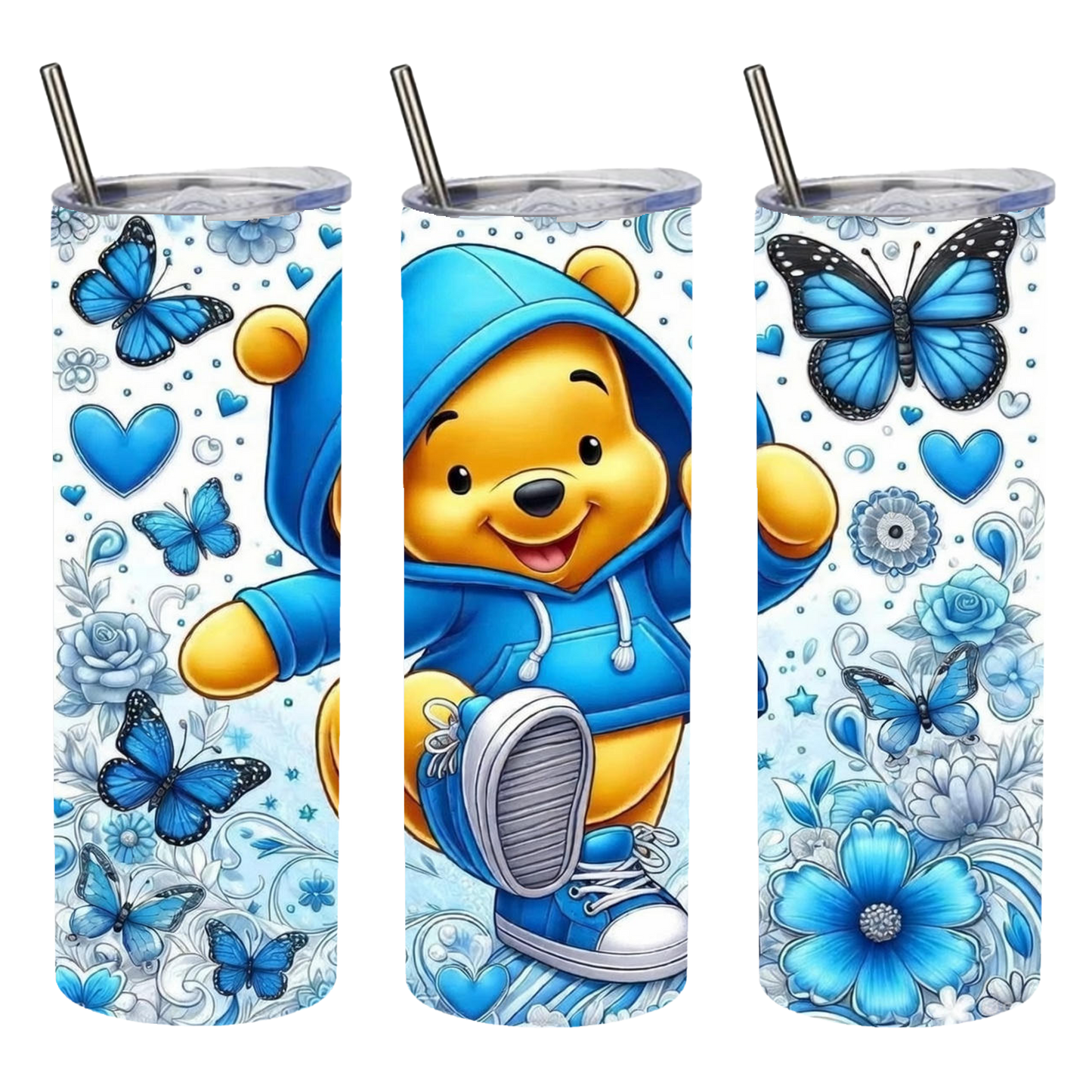 super cute bear and butterfly