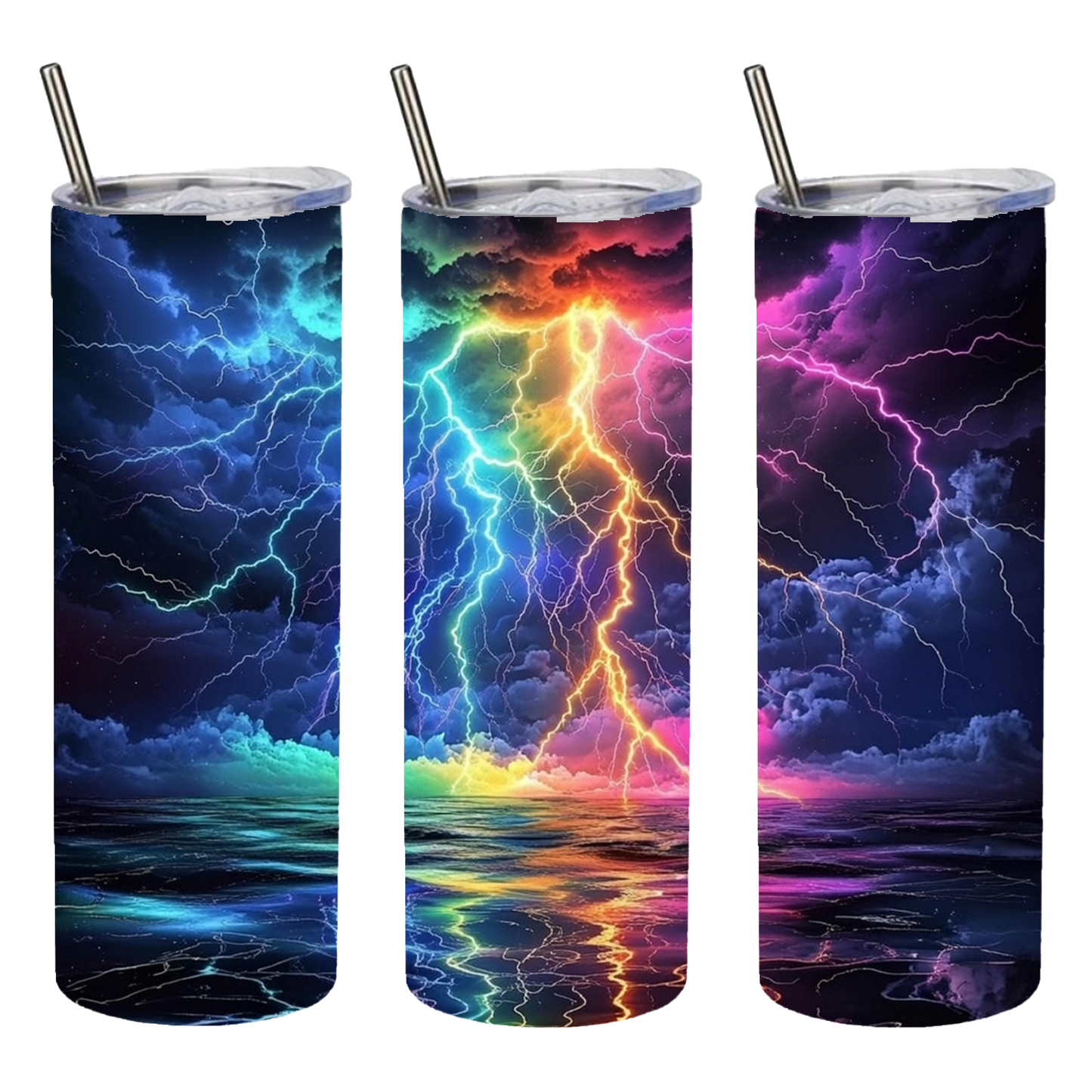 Beautiful stormy night scene