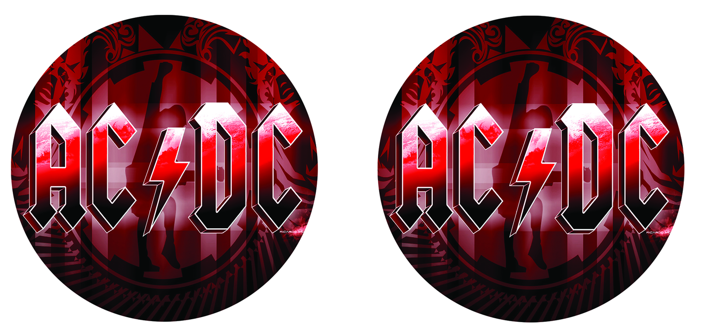 AC/DC car coasters
