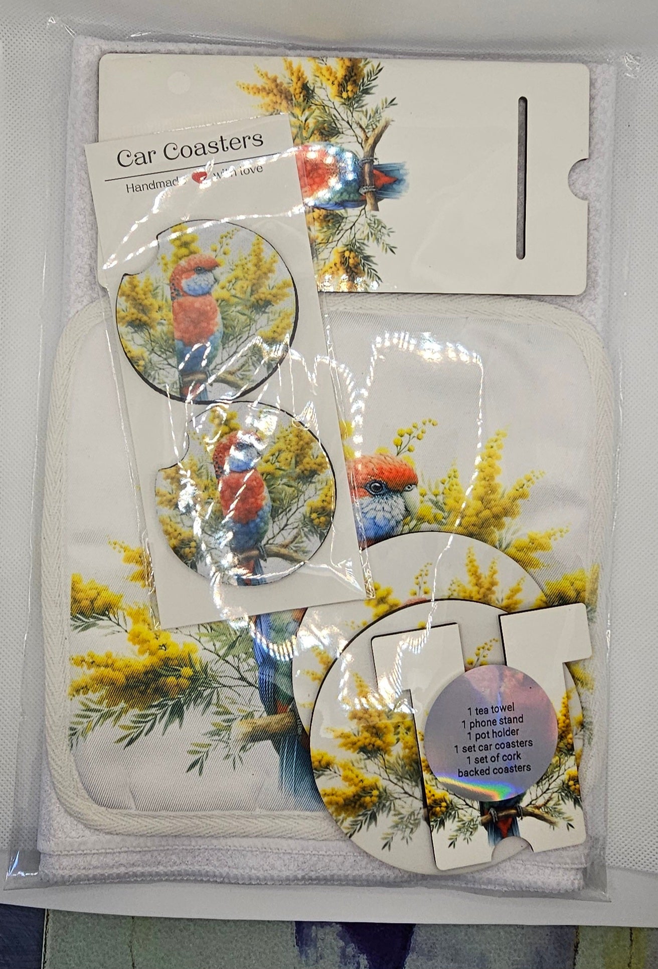 Rosella tea towel set