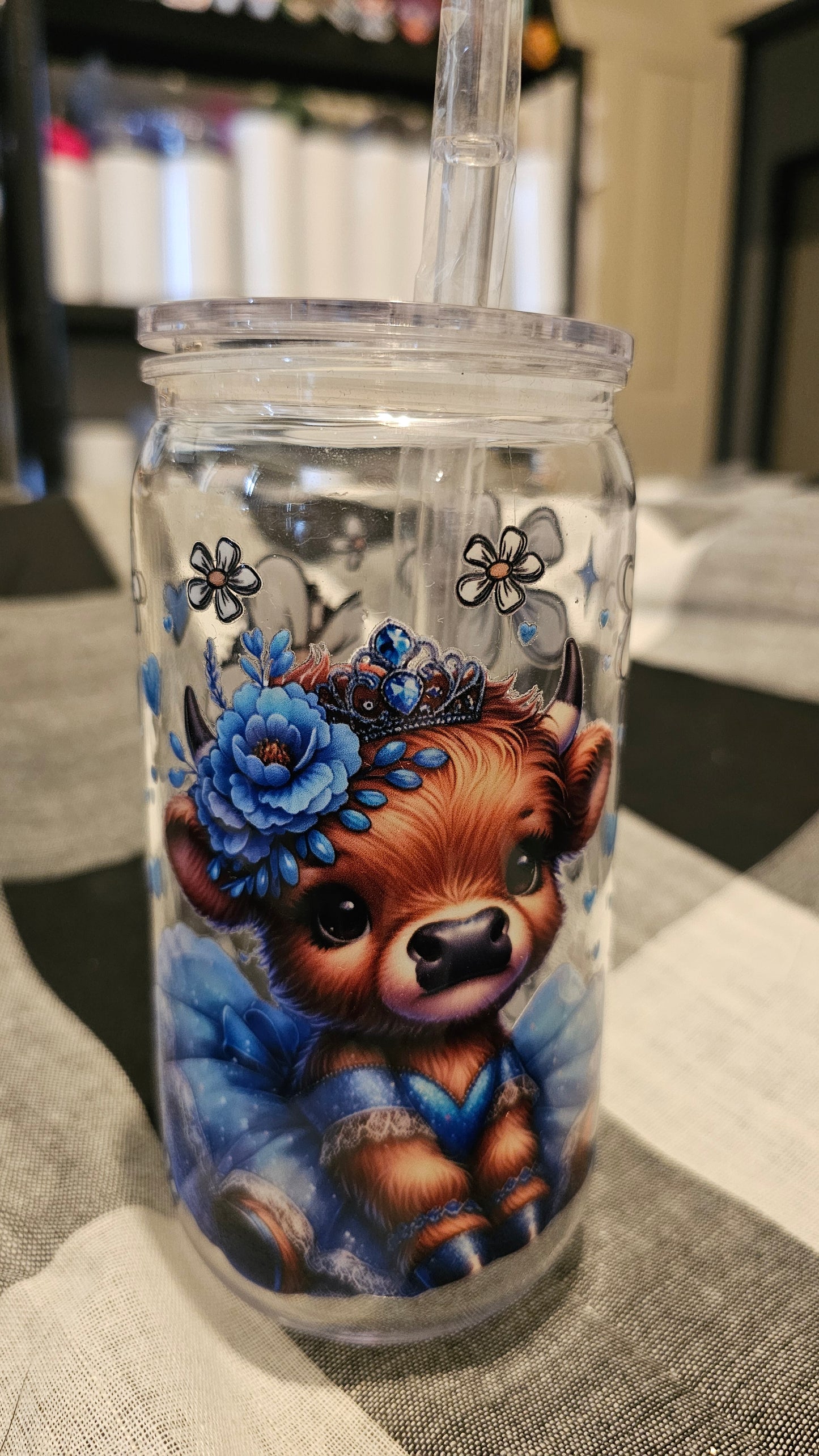 Highland cow tumbler