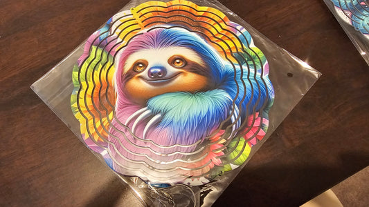 Colourful Sloth Windspinner