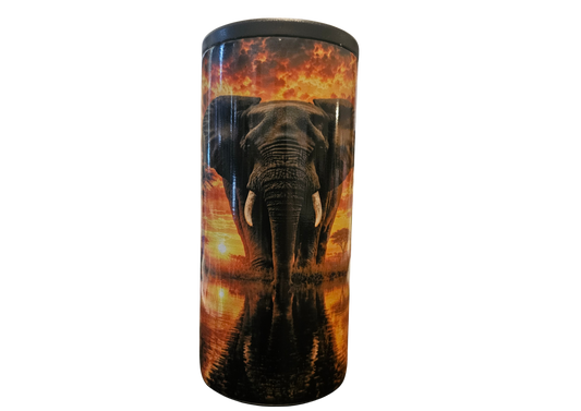 African sunset elephant