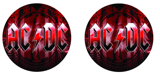 AC/DC car coasters
