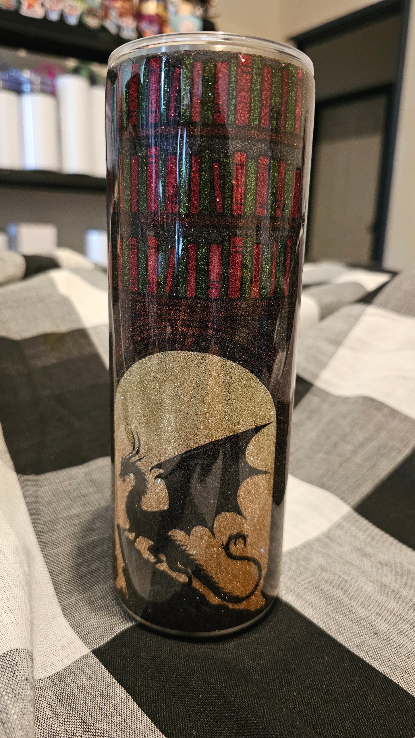 Fantasy Library tumbler