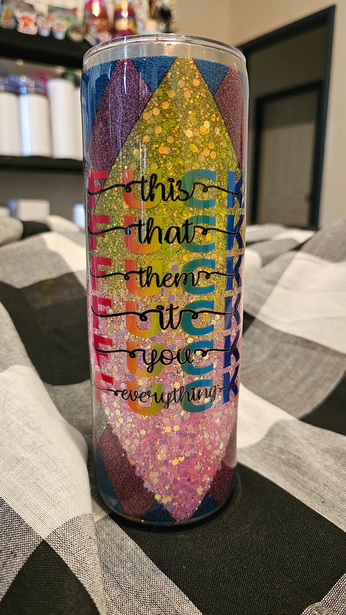Diamond glitter tumber
