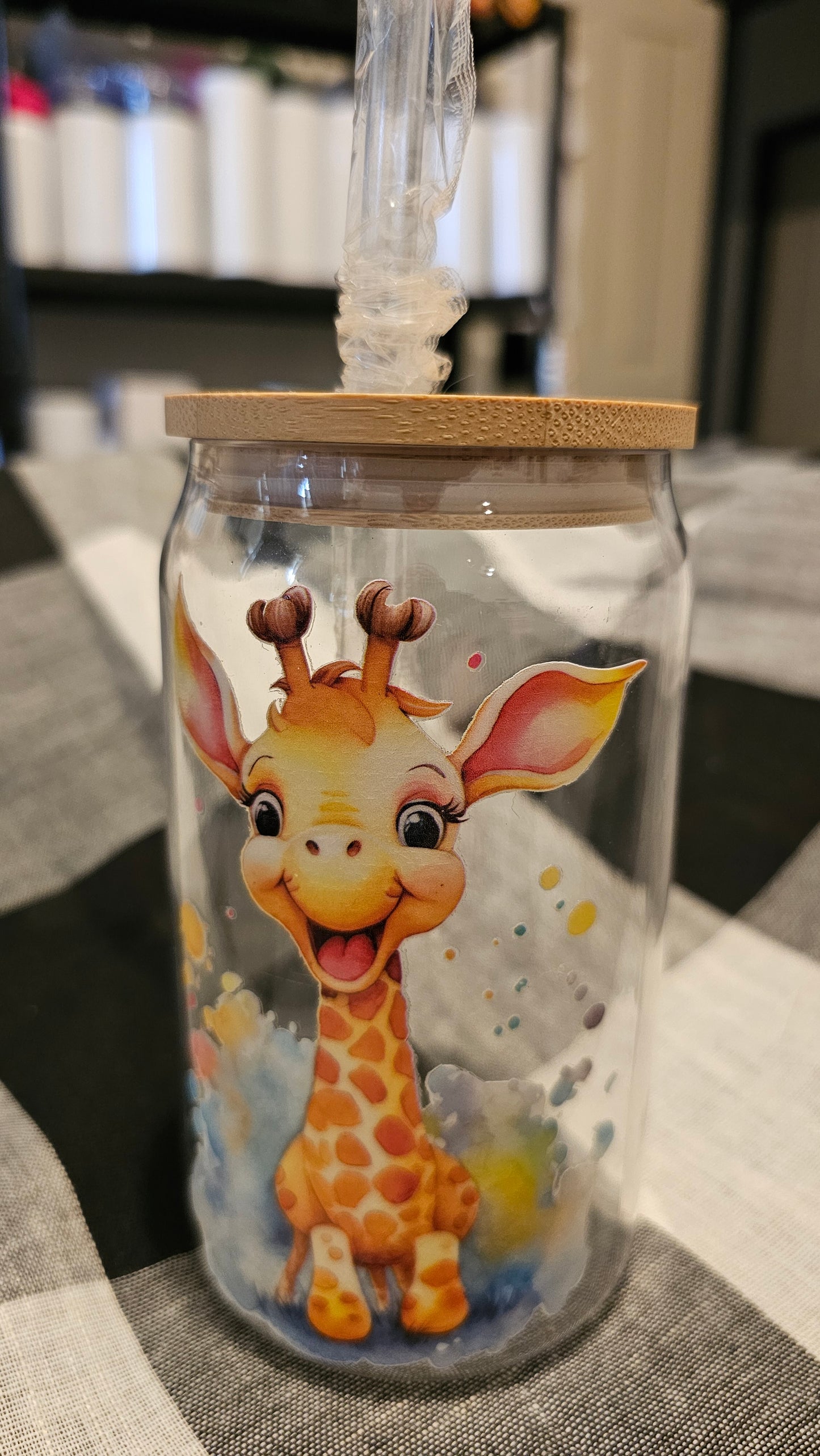Cute Giraffe tumbler