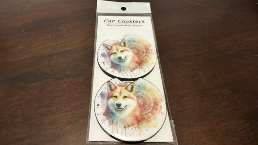 Dingo Mandala Car coasters