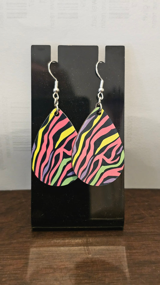 Neon zebra stripes