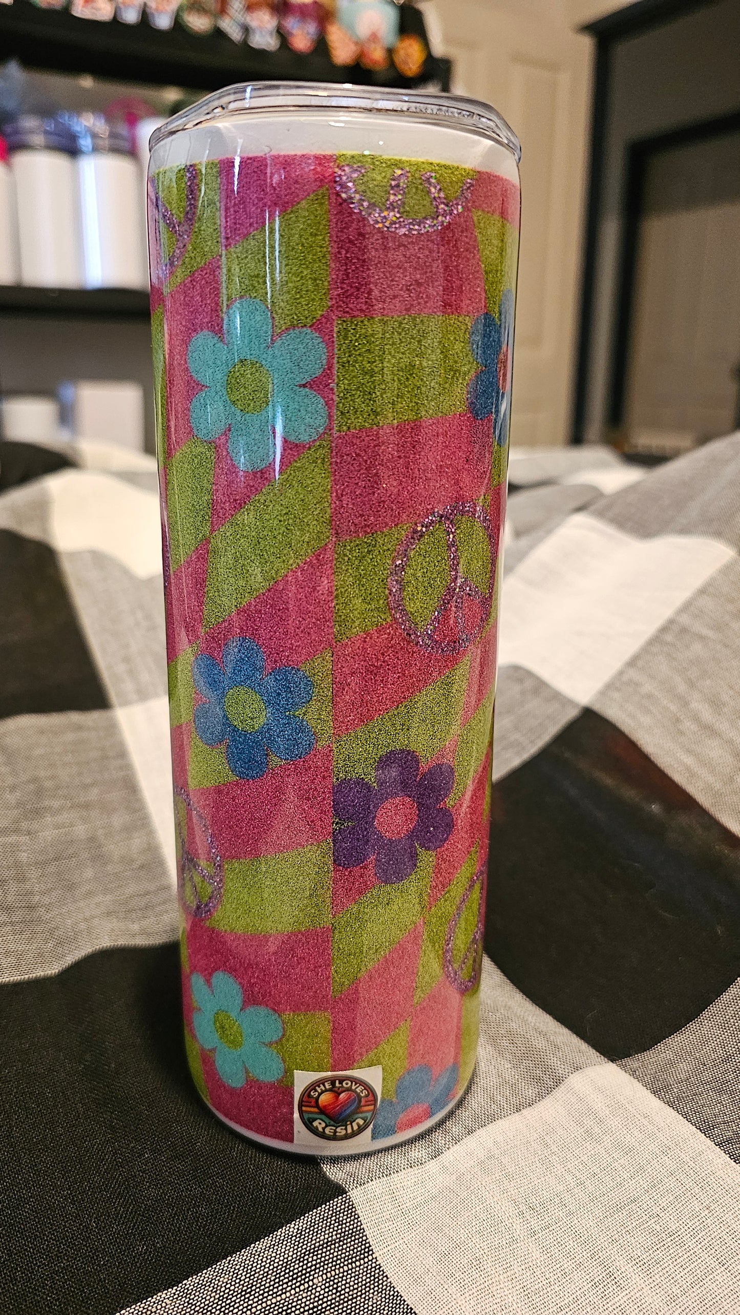 The Hippie skull tumbler